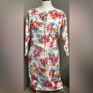 Caribbean Joe Multicolor Floral Jacket super soft and cool fabric